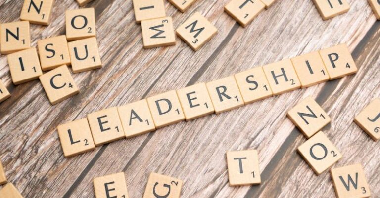 Leadership Qualities - The word leadership spelled out in scrabble letters