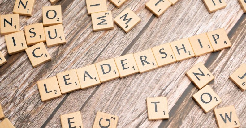 Leadership Qualities - The word leadership spelled out in scrabble letters